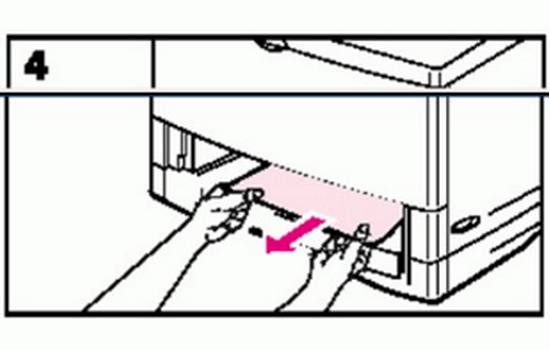 拉出紙張